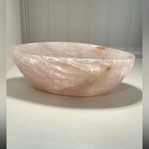 Natural Rose Quartz Bowl